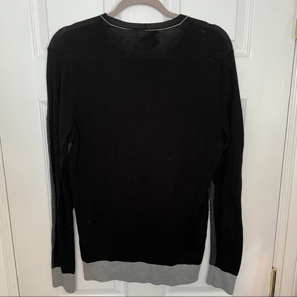 ARMANI Exchange Merino Wool Colourblock Crewneck Pullover Sweater Medium - Picture 4 of 5
